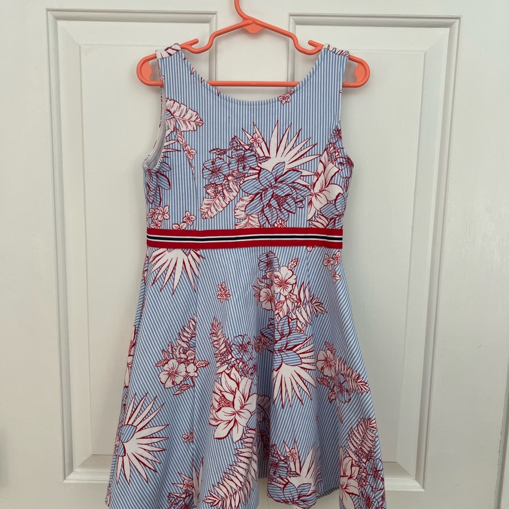 Janie and Jack Blue and Pink Sleeveless Sundress